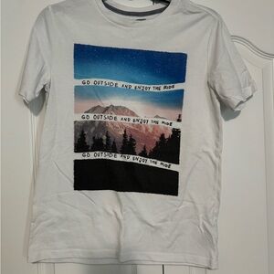Boys Old Navy White Outdoors XL Tshirt